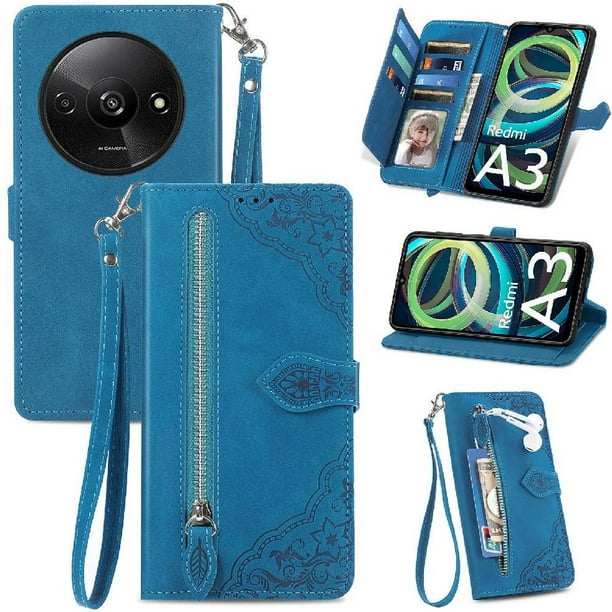 Funda billetera anti-golpes para GANGXUN Xiaomi Redmi A3 , ideal para día a día y trabajo