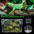 thumbnail image 7 of Reptile Terrarium Small Animal Habitat Clear Transparent Enclosure Sturdy Durable Feeding Transport Cage for, 7 of 7