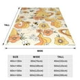 thumbnail image 3 of Sikiie Groovy Floral Ultra-Soft Micro flannel Blanket Luxury All Seasons Warm Blanket for Bedding Sofa and Travel (4 sizes)-40"x30", 3 of 7