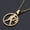 Gold, variant on 304 Stainless Steel Silver Virgo Zodiac Sign Pendant Necklace 15.75 Inch 1.5mm Cable Chain Lobster Claw Clasp P68