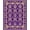 Purple, Pattern 1, variant on ODIKA Horror Bat Gothic Damask Motif Vintage Filigree Scroll Ornamental for Home Office, Gaming Room, Under Desk, Non-Slip Chair-Friendly