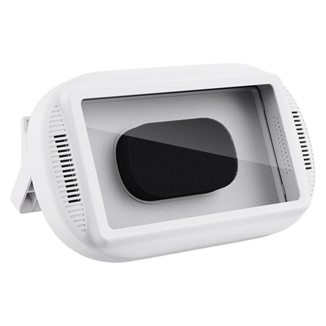 Support Mural, Support de Téléphone de Douche Étanche avec Rotation à 480°, Angle Réglable, Support de Téléphone Mural pour Miroir de Salle de Bain Baignoire Cuisine, jusqu'à 6,8 Pouces (Blanc)