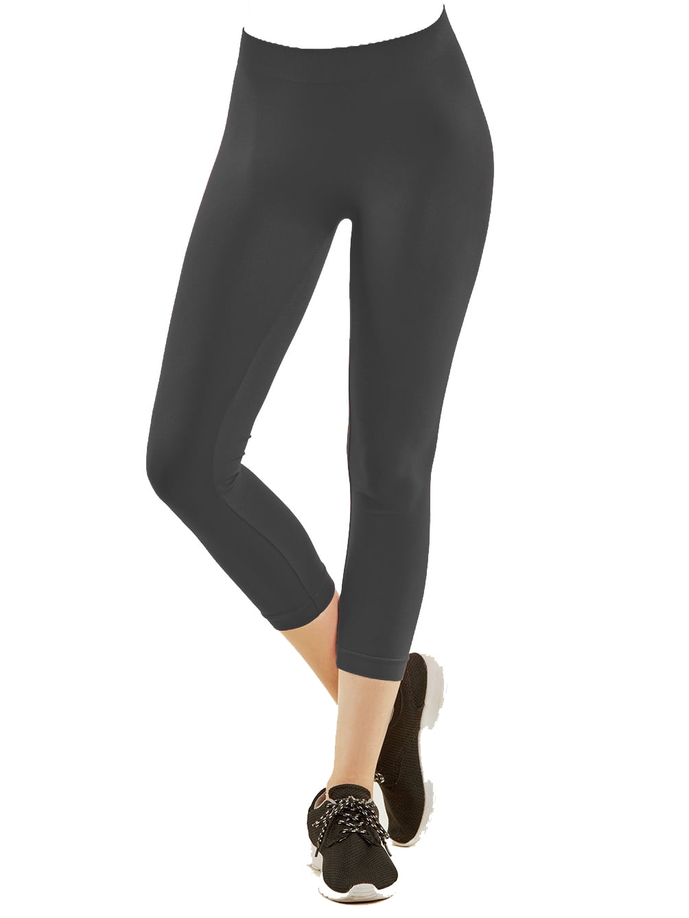 Nylon Spandex Seamless Womens Capri 
