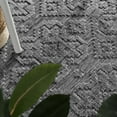 thumbnail image 2 of Paco Home Indoor & Outdoor Rug with Maroccan Trellis Pattern in Dark Grey - 6'7" x 9'6" (6'x9'), 2 of 5