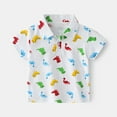 thumbnail image 3 of Esaierr Kids Baby Short Sleeve Shirt for Boys,Toddler Summer Cartoon Print Shirts Hawaiian Shirt Cartoon Outfits Clothing Set Short Sleeved Shirt ,Sizes 1-7T, 3 of 8