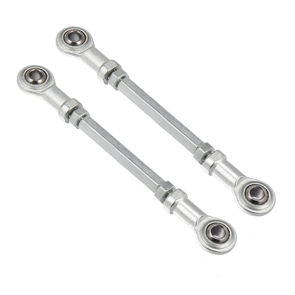 2pcs M8 80mm Réglable Tige de Liaison de Direction Rotule pour 49cc Électrique ATV Go Kart Colonne de Direction Suspension de Direction