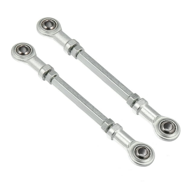 Unique Bargains 2 Pcs M8 80mm Tige de Direction Réglable Rotule pour 49cc ATV Électrique Go Kart Direction Colonne Suspension