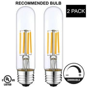 LED Light Bulb T10, 4W 400 Lumens Warm White, E26 UL-Listed  Pack of 2