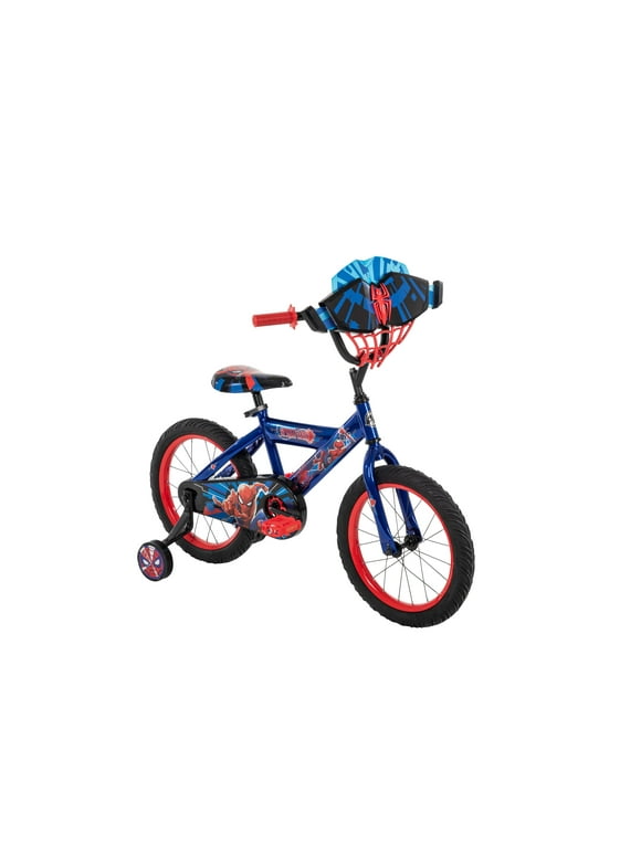 Marvel Spider-Man 16-inch Boys Bike from Huffy, Red and Blue