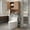 Natural, variant on Resenkos Over The Toilet Storage Cabinet with 2 Doors and Adjustable Shelf-Natural, Bathroom Cabinets for Entryway Storage, Home Office Furniture