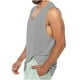thumbnail image 5 of Hombres Casual Sólido Cuello Redondo Deportes Fitness Sin Mangas Camiseta Sin Mangas Camiseta Pompotops oipoqjl30325, 5 of 7