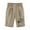 Khaki, variant on Simua Women's Bermuda Shorts Casual High Waist Drawstring Loose Pocket Floral Printed Summer Shorts