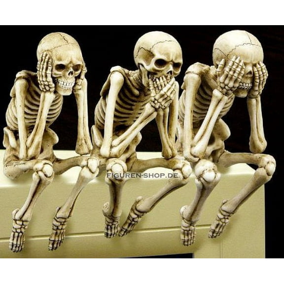 3.75 Inch See, Speak and Hear No Evil Shelf Sitters Statue Figurine