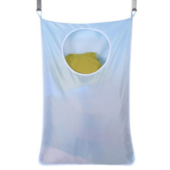 Hanging Laundry Hamper Bag Hanging Bag for Laundry Over The Door Laundry Hamper Hanging Laundry Basket(With 2 Stainless Steel Hooks and 2 Suction Cup Hooks)
