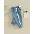 thumbnail image 4 of vera natura Toddler Baby Boy Sweatpants Checkerboard Patchwork Elastic Jogger Pants Casual Trousers, 4 of 8
