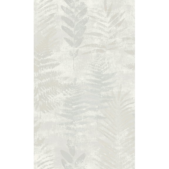 Walls Republic Grey Fern Leaves Tropical Wallpaper R8178