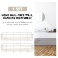thumbnail image 3 of 1 Conjunto de estante de almacenamiento de pared de pared duradero Estante de almacenamiento de pared con ganchos, 3 of 7