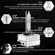 For Ford Flex 2009-2017 Xenon Headlight Bulbs,D3S High/Low Beam+ H11 LED Fog light Bulbs 4pc