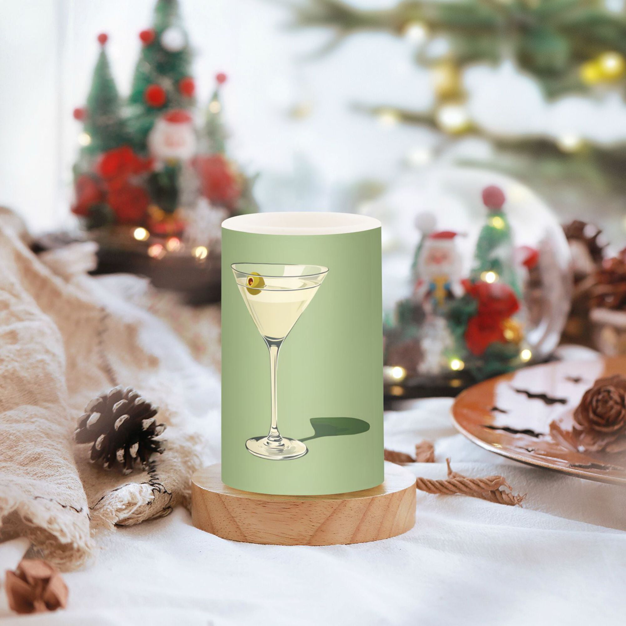 Yayeee Flameless Candles with Remote Flickering Battery Operated Multi Color Changing, Colorful Circles