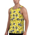 thumbnail image 2 of Xecao Honeybee Men's Tank Top Workout Quick Dry Sleeveless Gym Jogging Muscle Shirts Summer Swim Beach Tops, 2 of 9