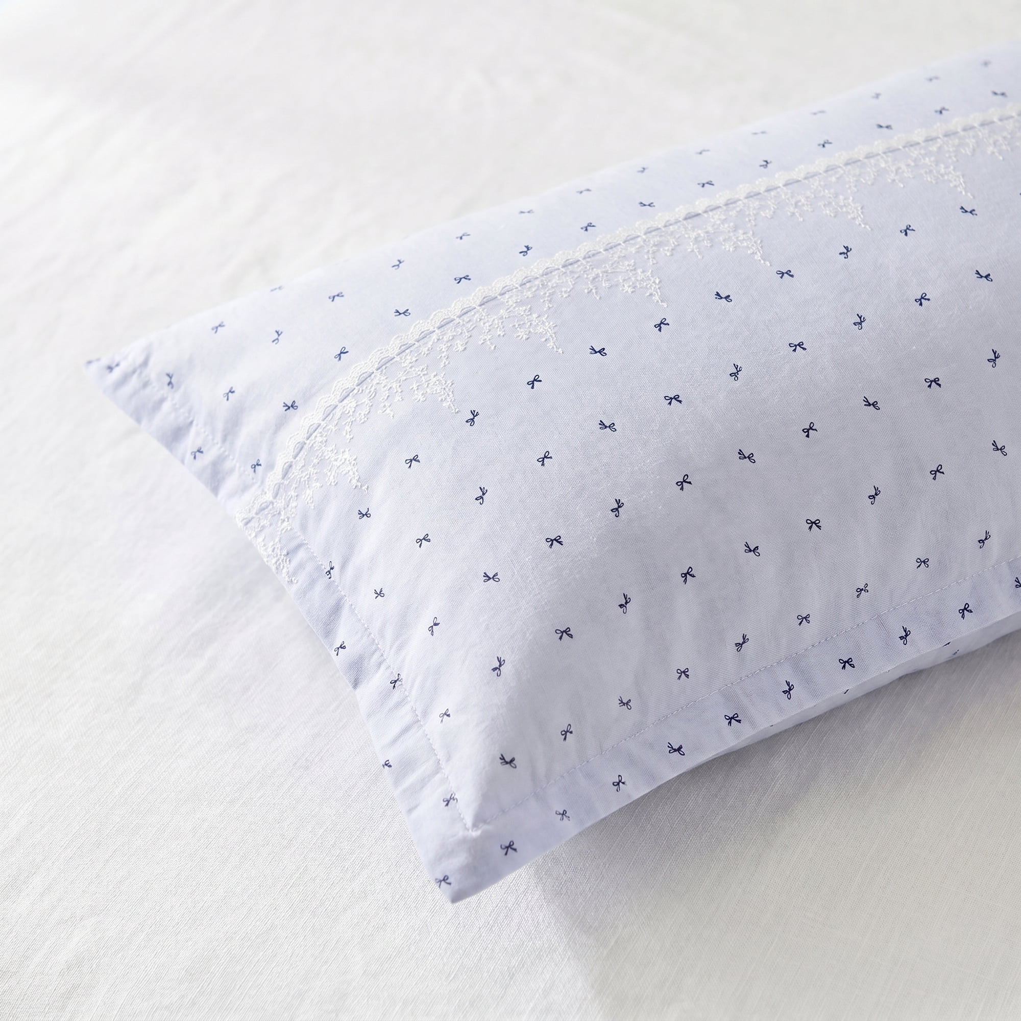 Unique Bargains 2 Pack Cotton Smooth Cooling Envelope Closure Pillowcases Blue A