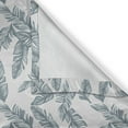thumbnail image 4 of Ambesonne Tropical Valance Pack of 2, Banana Palm Leaves Pattern, 42"X18", Slate Blue Pale Grey, 4 of 5