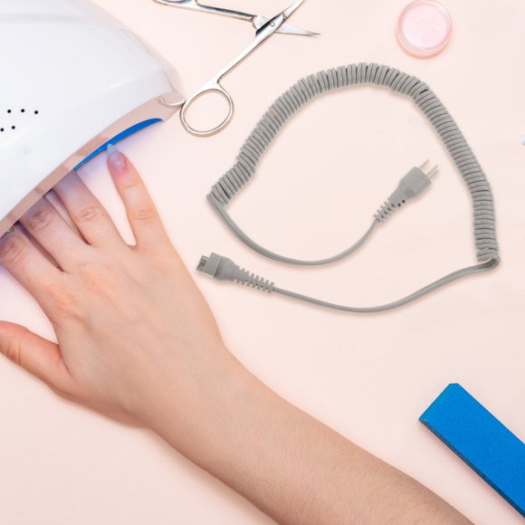 COSMOBETTY Cable De Alimentación Para Taladro De Manicura Con Flexible Y Durabilidad Gris