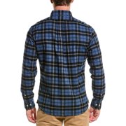Brooks Brothers Mens Regent Flannel Shirt, XL, Blue