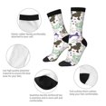 thumbnail image 3 of KLL Colorful Poodle Dog Print Cool Socks Men's Women's Crew Socks Funny Crazy Novelty Stockings, 3 of 6