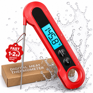 Amumu Instant Read Digital Meat Thermometer with Foldable Probe