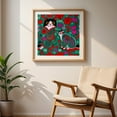 thumbnail image 3 of Pop art spirals cats - Illustration Cat Floral Pop Art Pattern Modern Art Whimsical Animal Unframed Wall Art Print 36 x 36 inches, 3 of 9