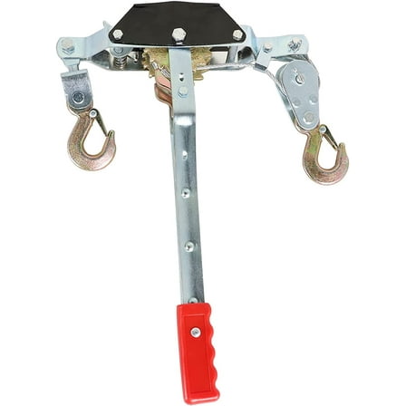 PET-U Power Puller 2T Double Gear Power Puller Suitable for Mobile Machinery Heavy Objects with 2 Hooks and Cables