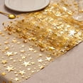 thumbnail image 5 of Hzzsbu Gold Silver Star Glitter Metallic Table Runner Bling Star Table Cloths Runner Thin Mesh Metallic Roll Table Runner Roll for Home Weddings Party Banquets, 5 of 7