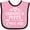 Pink and Black, variant on Inktastic Grammie and Poppy Love Me Boys or Girls Baby Bib