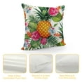 thumbnail image 4 of COMIO  Rectangle Throw Pillow Cover Pineapples with Tropical Palm Leaves and Flowers,Contemporary Decorative Cushion Sofa Bedroom Car Home Pillowcases, 4 of 5
