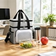 thumbnail image 7 of Insulated Lunch Bag, Portable Cooler Tote with Handle and Strap, Leak-Proof Reusable Lunch Box for Daily Commute, Office, Picnic, Travel, and Outdoor Adventures, 7 of 7