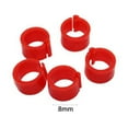 thumbnail image 5 of Visland 100Pcs Mix Color 8mm Foot Ring Bands Bird Clip On Leg Rings For Pigeon, 5 of 7