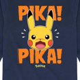 thumbnail image 3 of Pokémon - Pika Pika Scared - Youth Long Sleeve Graphic T-Shirt, 3 of 5