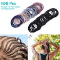 thumbnail image 2 of Chainplus Elastic Hair Ties Bands, Small Seamless Ponytail Holders Ties-Mixed Cute Colors (100 Count), 2 of 5