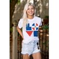 thumbnail image 3 of Domical Republic Flag DR Pride Love Plus Size Crewneck Graphic Tee Shirt Brisco Brands 2X, 3 of 4
