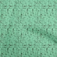 thumbnail image 1 of oneOone Tissu Popeline de Coton Vert Texture Matériel de Couture Tissu Imprimé au Mètre 42 Pouces de Large, 1 of 4