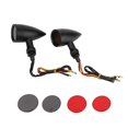 thumbnail image 4 of Fugacal 12V Motorbike Signal Indicator,2Pcs Motorcycle Turn Signal Lamp Brake Light Vintage Grille Modification Accessory, 4 of 8