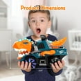 Monster Truck with Flashing Lights Music Roaring Sound, Dinosaur Car Toys for 3 4 5 6 Year Old