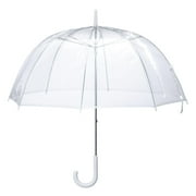 Parapluie clair de pluie de dôme de coupe-vent de parapluie pour des femmes et des filles, parapluie de décoration de mariage, manuel ouvert