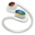 thumbnail image 5 of Ethiopian Opal & Mandarin Citrine 925 Sterling Silver Ring s.7.5 Jewelry DGR1123_F_7.5 R-1039, 5 of 7