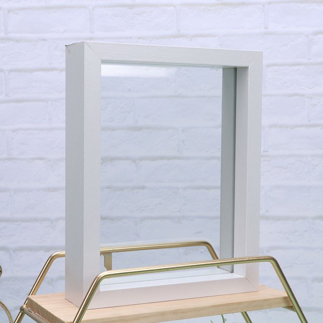 Phenofice Flower Picture Frame Double Sided Glass Specimen Storage for Home Decoration 1Pcs
