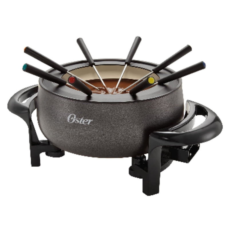 Oster Titanium Infused DuraCeramic 3Qt Fondue Pot, Black