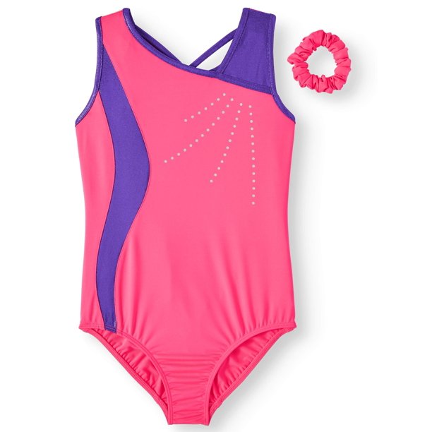 Danskin Now Danskin Now Girl's Color Block Dance & Gymnastics leotard