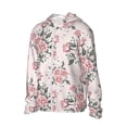 thumbnail image 2 of Balery Rose Flowers Men's Women's UPF 50+ Sun Protection Lightweight Hoodie Performance Long Sleeve Shirt for Fishing Running-3X-Large, 2 of 9