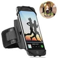thumbnail image 1 of 360° Rotatable Running Phone Armband with Key Holder , Adjustable Elastic Band, for Hiking Biking Running Walking, 1 of 9